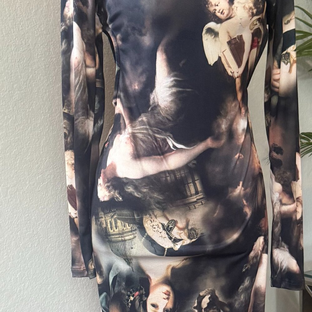 Fashion Nova Angel Midi Dress